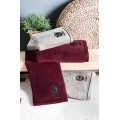 Полотенце LUXURE 30*50  цвет бордо