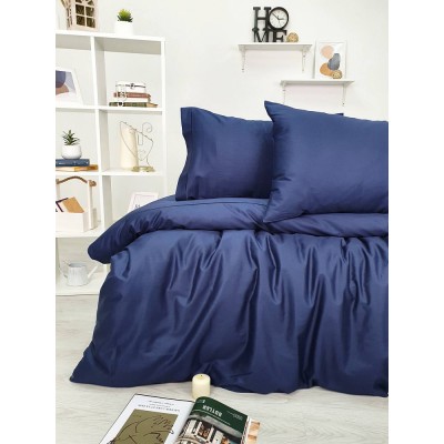 Комплект постельного белья Tivolyo home CASUAL тёмно-синий