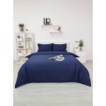 Комплект постельного белья Tivolyo home CASUAL тёмно-синий