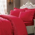 Комплект постельного белья Tivolyo home ELEGANT красный